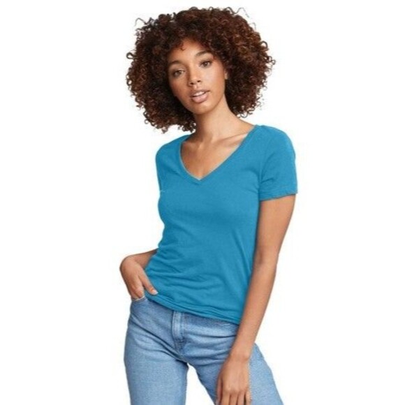 Next Level Women's 'Junior Fit' Ideal V-Neck T-Shirt - Medium - Picture 1 of 2